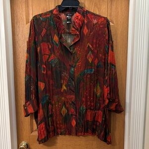 Ali Miles Multicolor Abstract Top